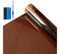 NewL Film teinté multicolore en PET pour fenêtre de voiture, maison, bureau, magasin, protection UV à 99 % (marron, 50 cm x 200 cm)