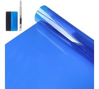 NewL Film teinté multicolore en PET pour fenêtre de voiture, maison, bureau, magasin, protection UV à 99 % (bleu, 30 cm x 200 cm)