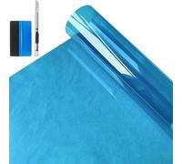 NewL Film teinté multicolore en PET pour fenêtre de voiture, maison, bureau, magasin, protection UV à 99 % (bleu ciel, 30 cm x 200 cm)