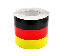 NewL Film Vinyle Autocollant à Bandes pour Le Drapeau Allemand 15 x 250 cm