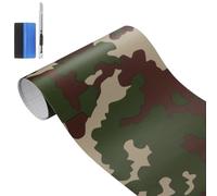 NewL Film Vinyle Camouflage pour Voiture, vélo, Ordinateur, Ordinateur Portable, Scooter, Moto (Vert, 50 cm x 150 cm)