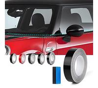 NewL Film Vinyle pour Garniture de fenêtre de Voiture et Porte de Mini Cooper R53 R55 R56 R60 R61 F54 F55 F56 F60 (Noir Mat., 2 cm x 900 cm)