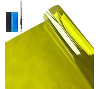 NewL Film Vitre Auto Pet Auto-Adhésif Protection UV 99% Vert Gazon Jaune