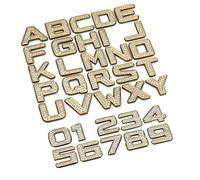 NewL Kit de Lettres/Insignes en métal avec Strass 3D pour Personnalisation d’Automobile (doré)