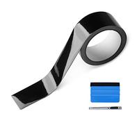 NewL Kit d'outils Gratuit Kit d'enveloppe de Vinyle Haute Brillance pour Black Out Chrome Delete Window Trim Door Trim (5 cm x 9 mètres)