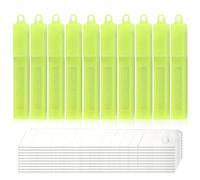 NewL Lames de rechange pour couteau 9mm, Lames de couteau utilitaires, Lames Snap Off pour couteau universel 9MM, Lames en acier inoxydable Utilisation au bureau, à la maison - 100PCS