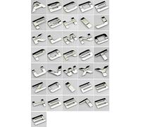 NewL Lettres en métal personnalisées pour Voiture et boîte aux Lettres, Maison, kit de Badges de Hauteur 3 cm - Argenté