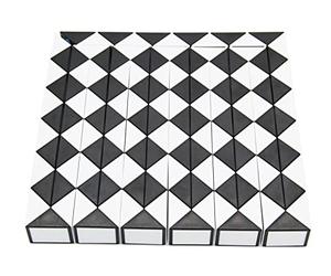 NewL Magic Snake Twist Puzzle pour enfants Magic Snake Cube, Mini Snake Cube Speed Cube Couleur aléatoire (144 pièces), Noir, Rouge, Vert, Bleu