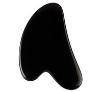 NewL Planche de massage Gua Sha en obsidienne naturelle - Différentes formes - En obsidienne noire - Outil de grattage pour le visage - Beauté et santé - Spa - En forme de cœur