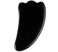 NewL Planche de massage Gua Sha en obsidienne naturelle, différentes formes, en obsidienne noire, outil de grattage pour le visage, beauté, santé, spa (triangles)