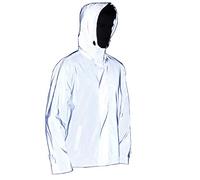 NewL réfléchissant Veste pour Femme Coupe-Vent sans Danger pour Nuit Moto,M,Gris
