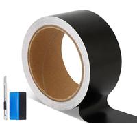 NewL Ruban adhésif en vinyle noir satiné pour habillage de fenêtre, seuil de porte de voiture, 5 cm x 900 cm