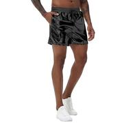 NewL Short élastique pour Homme Doré métallisé Brillant Disco Dance Party, Noir, S