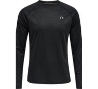 Newline Men Core Running T-Shirt L/S Hommes, Noir, S