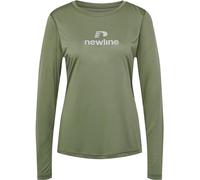 Newline nwlBEAT LS Tee Woman T-Shirt Femme, Vert Lichen Profond, 2XL
