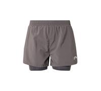 Newline Pantalon de sport gris foncé / blanc, Taille XS