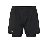 Newline Pantalon de sport 'Pace' noir / blanc, Taille XS