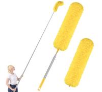 Newliton plumeau microfibre haute hauteur avec manche télescopique 76,2-254 cm, plumeau extensible pour meubles et voiture