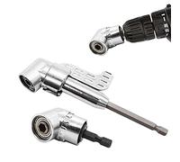 NEWLIUXI Foret à angle droit, Renvoi d'Angle Visseuse Coudée à Angle Droit 105 Degrés Tige Hexagonale 1/4" pour Perceuse 2pcs