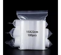 newlng 100pcs Transparent Scellé Plastique SacAssortiment Sac 15cm X 22cm Convient pour Les documents Vêtements Chemise Chapeau écharpe Chaussures Voyage Rangement(Plusieurs Tailles Disponibles)
