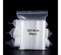 newlng 80pcs Transparent Scellé Plastique SacAssortiment Sac 26cm X 38cm Convient pour Les documents Vêtements Chemise Chapeau écharpe Chaussures Voyage Rangement(Plusieurs Tailles Disponibles)