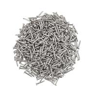 newlng Petits Clous à Tête Ronde, Antique Mini Clous Matériel Fabriqué à La Main Accessoires de Fixation 500PCS, 1 x 10 mm, Argent