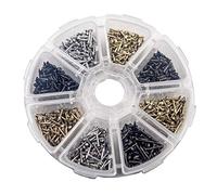 newlng Petits Clous Pour le Bois Antique Bricolage Décoratif Boîte Accessoires Mini Clous en Et Bronze Argent 1x6mm, 1x8mm 1x10mm en Boîte 1600PCS