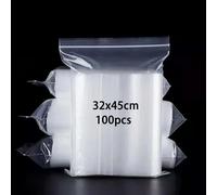 newlng Sachets Transparent Assortiment Sachets Plastique à Fermeture 32 cm X 45cm 100Pièces Petit Sachet Refermable Pochette en Plastique (Plusieurs Tailles Disponibles)