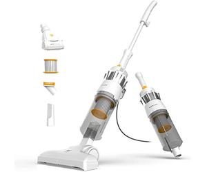 Newlux - Aspirateur Balai avec câble 2 en 1 V900, Vertical et à Main, 800 W, 2 L, 16,5 Kpa et Triple Sist. Filtré (F.HEPA) | Accessoire pour Animaux | 5 m d'action | Efficacité énergétique A (Blanc)