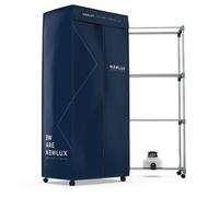 Newlux - Sèche-Linge électrique Portable Secadry Bleu avec lumière UV pour désinfecter, 15kg, Temp. 180min, 4 Niveaux, séchoir par Ventilation (1200W) 3 en 1 Sèche-Linge, Armoire, Séchoir à Linge