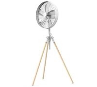Newlux-Ventilateur sur pied Tripod W3050 avec 5 pales en métal, hauteur réglable 120-130cm, oscillation automatique 80° et 3 vitesses. Ventilateur de trépied pliable avec moteur en cuivre 50W (blanc)