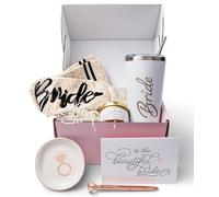 Newlywoo Engagement Gift for Bride Box - Gifts for Brides to Be, Engagement Gifts for Her, or Bachelorette Gifts! All-in-One Bride Gift with Bride Tumbler, Socks, Candle & more!