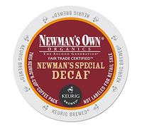 Newman's Own Organics -- SPECIAL DECAF COFFEE -- 96 K-Cups for Keurig (4 boxes of 24 K-Cups each)