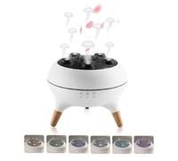 Newmelo Diffuseur De Méduses, 7 Couleurs LED Diffuseurs De Lampe Méduses Dansantes, Diffuseur D'huiles Essentielles Silencieux, Humidificateur avec Télécommande, Brume Dansante, Minuteri(1pc)