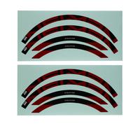 NEWMEN Kit d'Autocollants pour Jantes A.35 rouge 27.5"