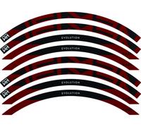 NEWMEN Kit d'Autocollants pour Jantes X.A.25 rouge 27.5"