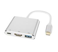 Newmight Adaptateur USB C avec Sortie HDMI 4K Port USB 3.0 et Port de Charge de Type C 100 W, Adaptateur multiport AV numérique pour MacBook Pro/Air, iPad Pro