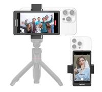 Newmowa 4.95 Pouces Écran de Moniteur pour Téléphone Vlog Selfie, Accessoire pour Caméra Arrière, pour Téléprompteur Live Stream Vlog TikTok, Compatible avec iPhone (Enregistrement Filaire 4K 30fps)