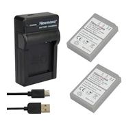Newmowa BLS-5 Batterie (2 accus) et Chargeur USB Kit pour Nikon BLS-5
