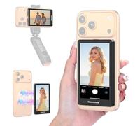 Newmowa Écran magnétique Noir pour Selfie Vlog - Enregistrement sans Fil 1080p - Utilisation de la caméra arrière du téléphone pour Selfie, Vlog Live Stream TikTok, Compatible avec iPhone (Prend en