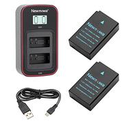 Newmowa EN-EL20 EN-EL20a Batterie (2 Pcs) et LCD Double Chargeur pour Nikon