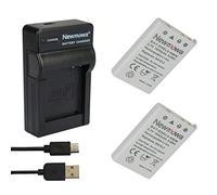 Newmowa en-EL5 Batterie (2 accus) et Chargeur USB Kit pour Nikon en-EL5 | Compatible avec Nikon Coolpix P530 P520 P510 P500 P100 P90 P80 P6000 P5000 P5100 7900 5900 5200 4200 3700 S10 P4 P3