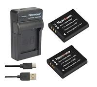 Newmowa Remplacement Batterie Li-50B (2) et Chargeur USB Portable Kit pour Olympus LI-50B et Olympus SZ-10 SZ-12 SZ-15 SZ-16 iHS Sz-20 SZ-30MR SZ31MR iHS TG-610 Digital Camera + More!!
