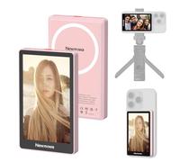 Newmowa Rose Écran de Surveillance magnétique téléphone Vlog Selfie,Enregistrement sans Fil 1080p,Caméra arrière pour Vlog TikTok LiveStream,Compatible avec iPhone(Support 4K 30fps Wired Recording)