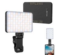 Newmowa USB Selfie Light, Clip Rechargeable sur téléphone avec capteur de lumière Intelligent pour Phone/Laptop/Tablet/Camera, 3 Modes d'éclairage pour TikTok/Maquillage/Selfie/Vidéoconférence