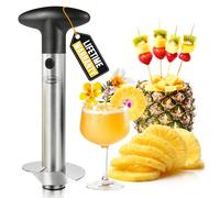 Newness Decoupe anana, Éplucheur et Trancheur Ananas en Acier Inoxydable, Lame Améliorée, Renforcée et Plus Épaisse, Corer pour la Maison et la Cuisine