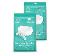 Newnice Lot de 60 sacs jetables pour pot avec coussinets absorbants de 200 ml, sacs de voyage portables compatibles avec le pot OXO Tot 2 en 1, tapis d'apprentissage de la propreté s'adaptent à la