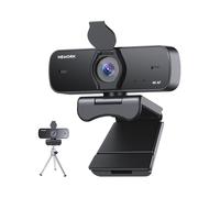 NEWORK Webcam 4K pour PC, UHD 1/2.55" Capteur Sony, Auto Focus, Couverture de Confidentialité et Trépied, Double Microphone avec Annulation du Bruit, Plug&Play 77° FOV, pour Streaming