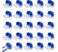 Newoutset 25 Pcs Connecteur Etanche Câble Robot Tondeuse, Remplis Gel | Raccords remplis de résine pour jardin extérieur, compatibles avec Automower, connexion étanche pour câbles