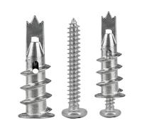 Newoutset 90 Pcs M4 Chevilles Inox Autoforeuses, pour Plâtre & Béton